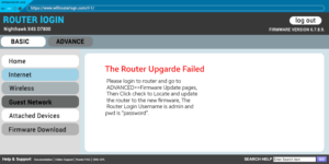 Netgear Router Firmware update