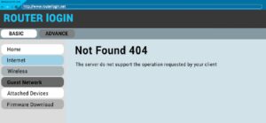routerlogin.net Error 404